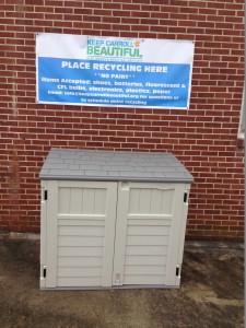 Recycling at Keep Carroll Beautiful's Offic